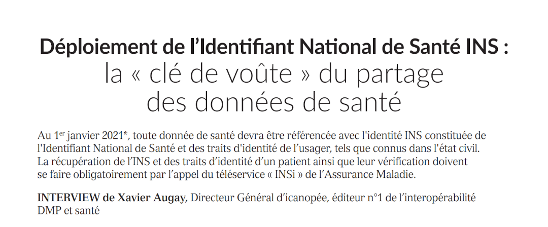 Accompagner le déploiement de l’INS : un acte d’engagement