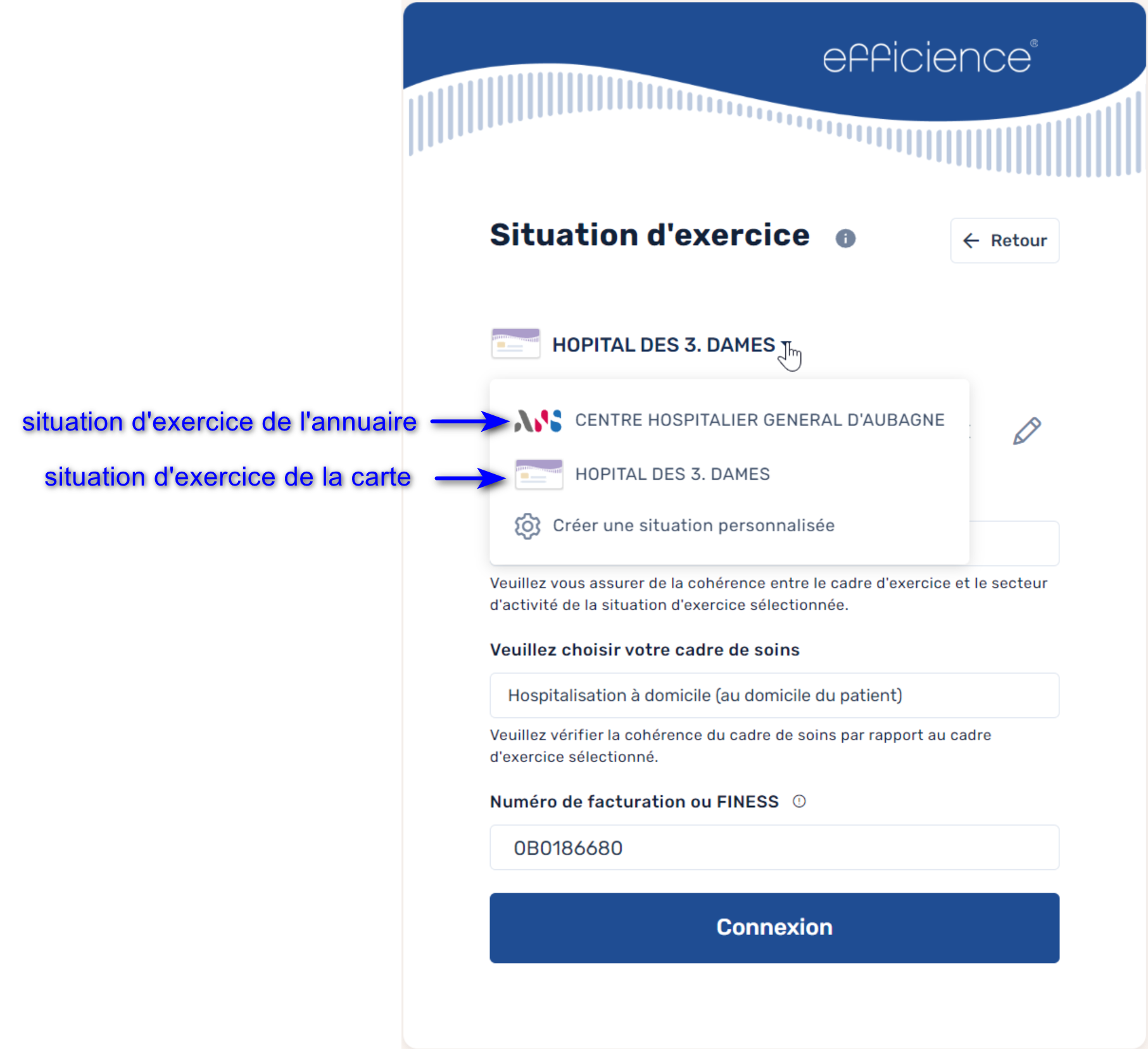 efficience - choix situation d'exercice